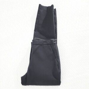 Zara Striped Waistband Cigarette Highwaisted Trouser Ankle Pants